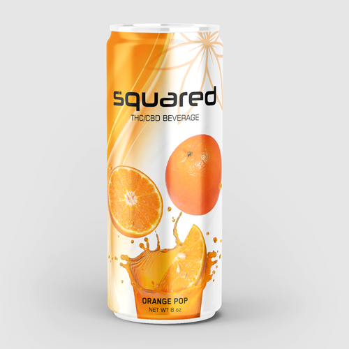 Clean - edgy beverage can for THC / CBD drink Design by SONUPARMAR