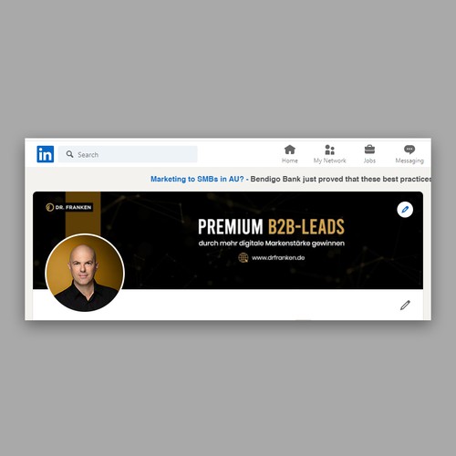 LinkedIn Header Image | B2B digital brand positioning and lead generation consultant Design by Deep_design