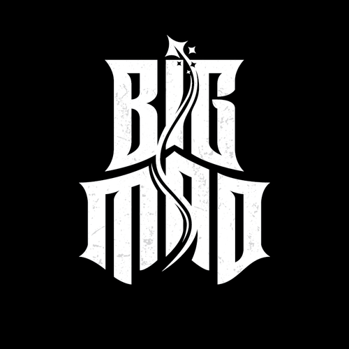 Custom typography logo for Melbourne hardcore band BIG MAD Design by Andrea_TheWhite