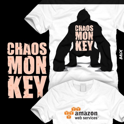 Design di Design the Chaos Monkey T-Shirt di sassack