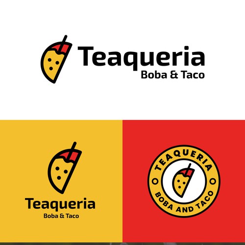 Boba & Taco (Taqueria) Shop Logo Design by Rizal Purnomo