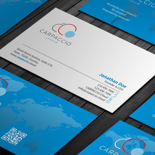Give more muscle to research with graphic ID for CARPACCIO.cloud Design by DesignsTRIBE