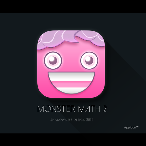Create a beautiful app icon for a Kids' math game Diseño de Shadowness