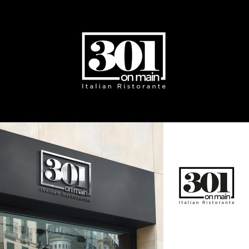 RESTAURANT 301 ADD ITALIAN RISTORANTE under logo Design by Donalmario1