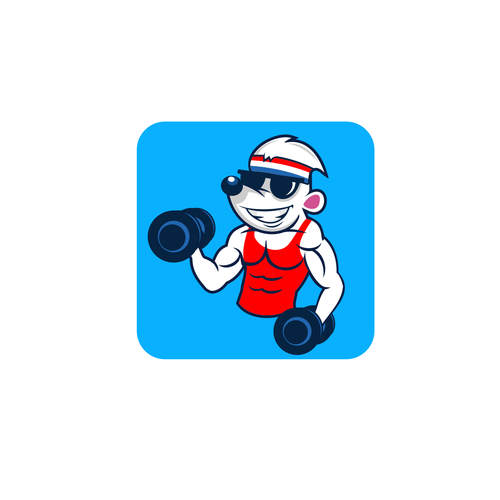 Create a good vibes only logo for a workout challenge app - gym
