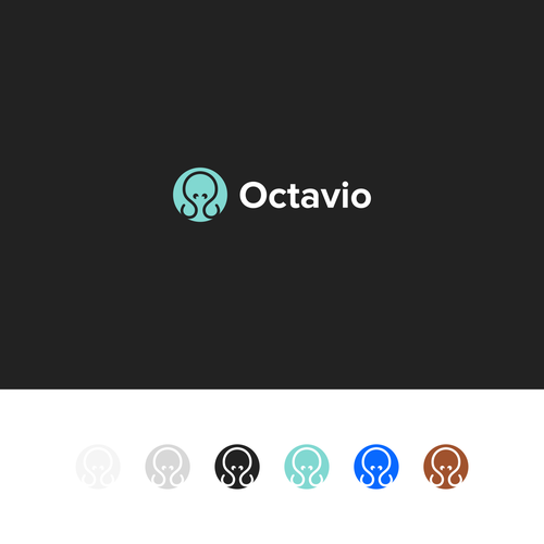 Black silhouette logo and mascot design for AI startup for trades Design by BALAKOSA