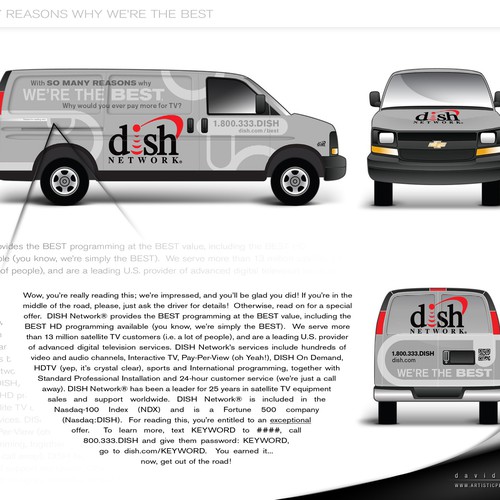 V&S 002 ~ REDESIGN THE DISH NETWORK INSTALLATION FLEET デザイン by artisticperson.com