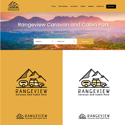 Caravan and Cabin Park logo required Diseño de sebuahruang