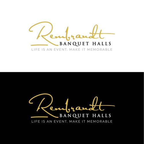 Visually appealing modern logo/font face for our contemporary industrial banquet hall Design by Zain Designer