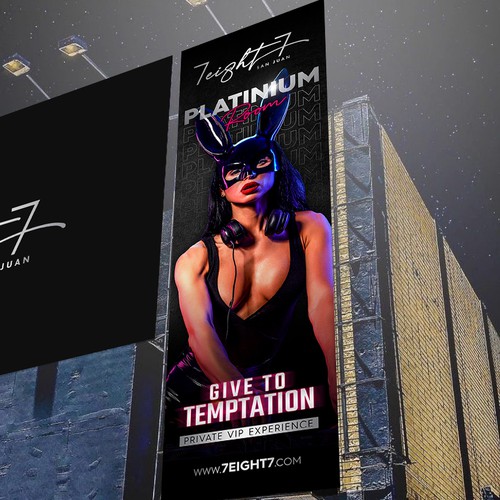 Billboard for a Nightclub and Gentlemen’s Club-ontwerp door J0taeMe_