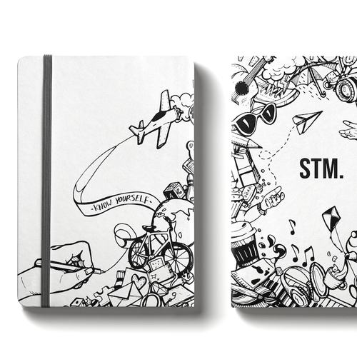 A fresh + fun cover illustration for our (famous!) premium notebooks Design by JsmithInk