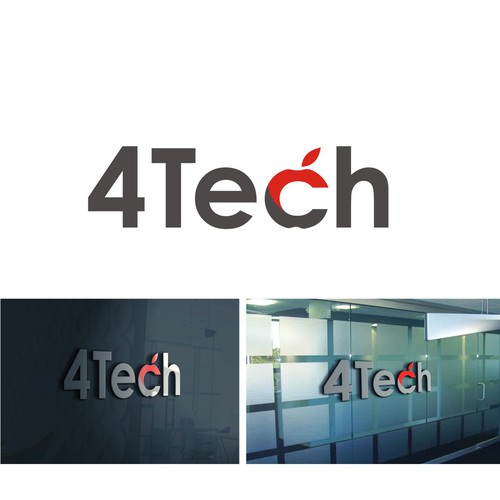 4Tech - Logo Design by plus44