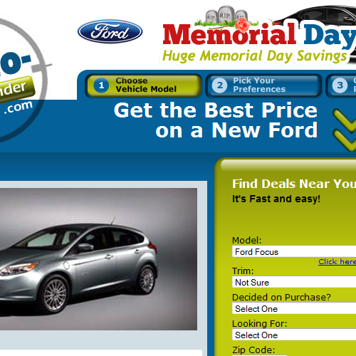 Help an Automotive Website with a new landing page ad Design por Amar Abaz