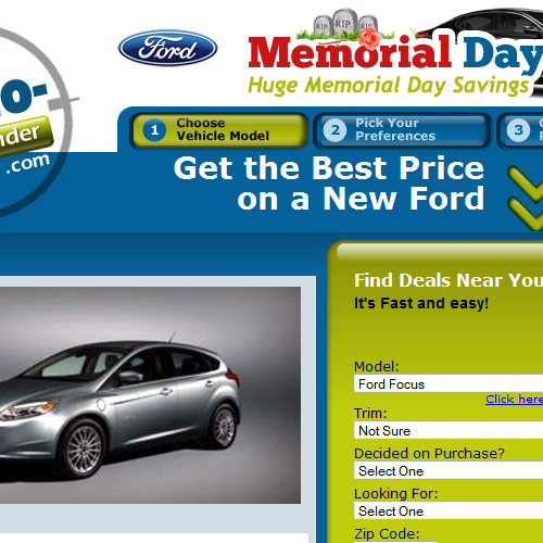 Help an Automotive Website with a new landing page ad Design by Amar Abaz