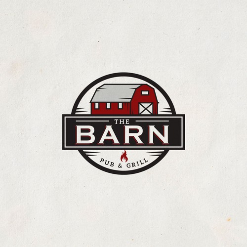 Create a 'rustic, red barn' logo for a pub & grill | Logo design contest