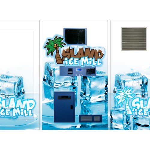Create a vinyl wrap for a ice vending machine Other design contest