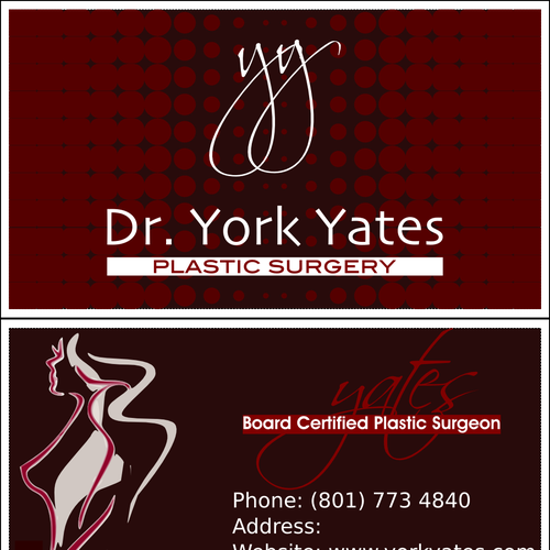 Dr. York Yates Plastic Surgery - business card Design by Benjovengo