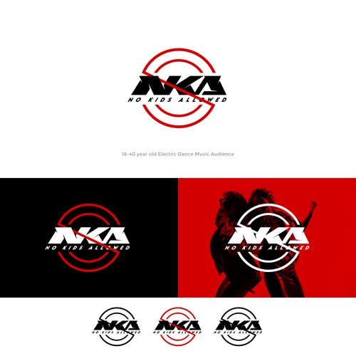 DJ Name Logo Needed for Marketing- NKA (No Kids Allowed) Design by chilibrand