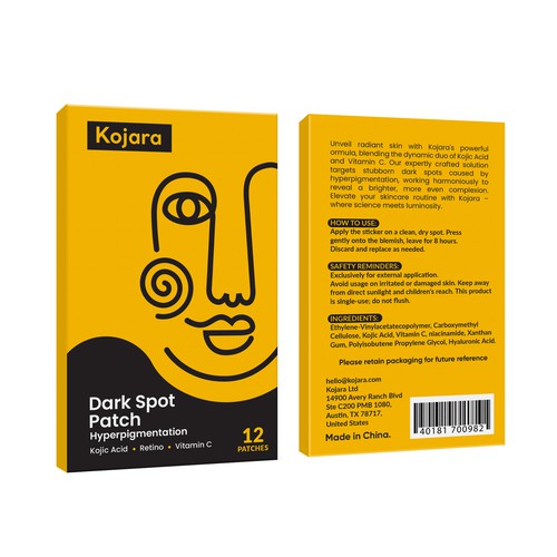 DARK SPOT PATCH PACKAGING Design by Rajith Shantha
