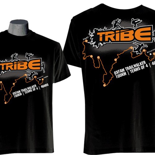 Tribe Team t-shirt design needed for the Oxfam Trailwalker - 100km | Teams of 4 | 48hrs! Diseño de bonestudio™