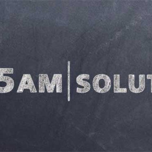 design for 5AM Solutions, Inc. Diseño de JoannaGH