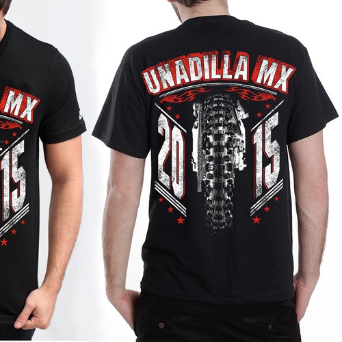 Create a tshirt for the legendary UNADILLA MOTOCROSS TRACK...