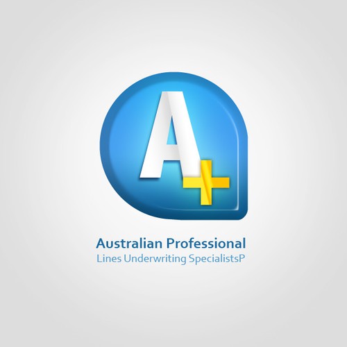 logo for APlus (Australian Professional Lines Underwriting SpecialistsP Design by OZKR
