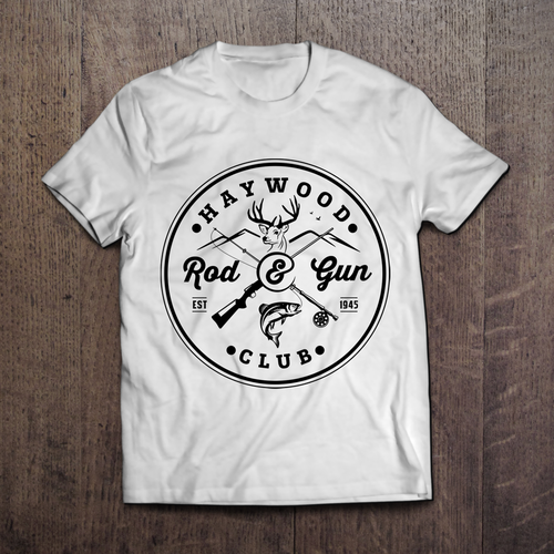 Logo for Rod and Gun Club established in 1946 in Western NC Design by Kristanna