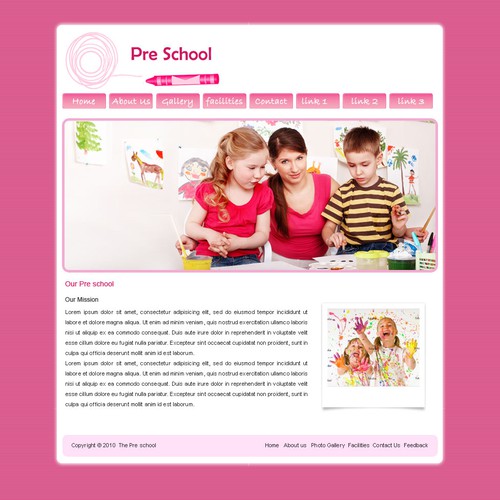 1-3 Page Website Template Design von naughtywin