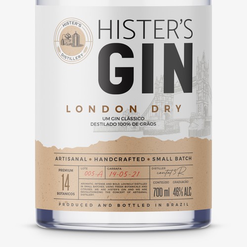 Premium Gin label Design by sam2305