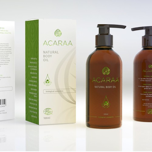 Creative Packaging Design for Natural Cosmetic Line Design by Floating Baron