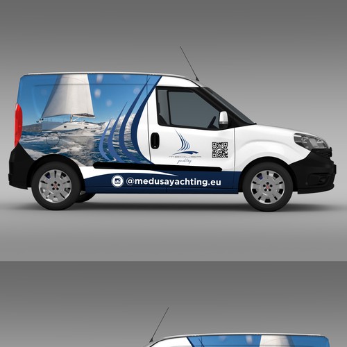 Set Sail on an Unforgettable Adventure – Design an Artistic Van Wrap for Our Charter Sailing Company Design by icon89GraPhicDeSign