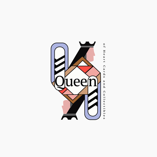 99d: Queen of Hearts collectibles logo Design by girlonawire
