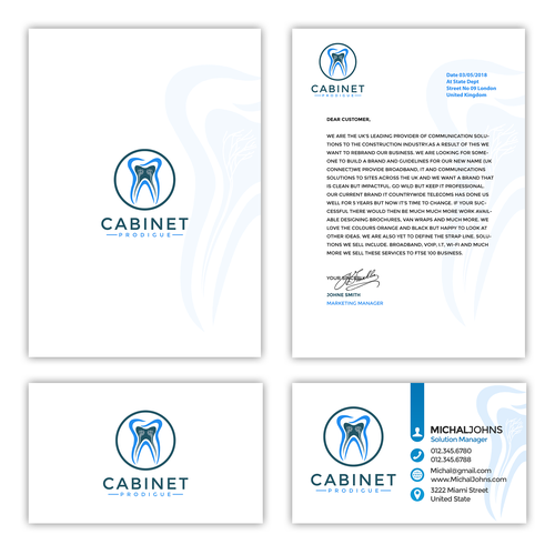 Logo & brand identity pack contest entry by Im a designer*