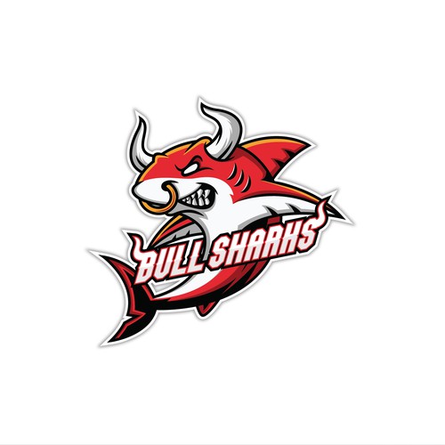 Bull Sharks Logo Design Design by Mex Designs