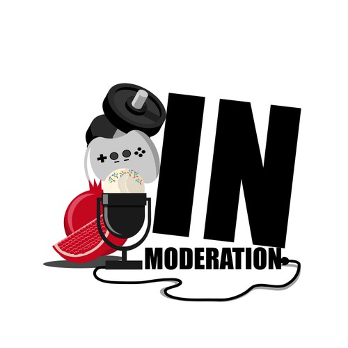 Update a logo for a fun health based podcast - In Moderation Design by Radiant1976