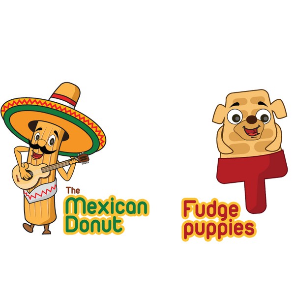 Design realizzato da DesignSages intitolato "The Joy Factory is looking for 2 Logos with mascot designs !!"