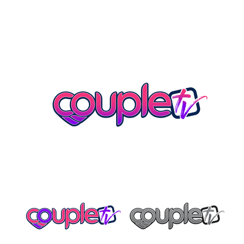 Couple.tv - Dating game show logo. Fun and entertaining. Ontwerp door Sufiyanbeyg™