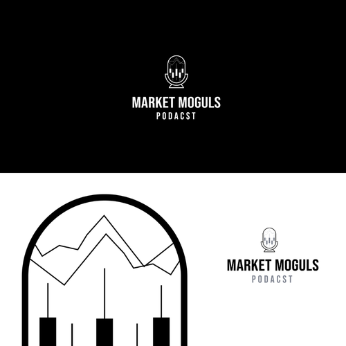 Minimalistic day trading podcast logo Design by Maha's World