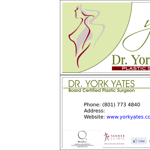 Dr. York Yates Plastic Surgery - business card Design by Benjovengo