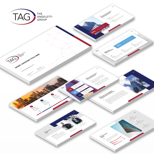 Professional and modern powerpoint template that is easy to edit for use across a variety of clients Design by Andre Nafilata