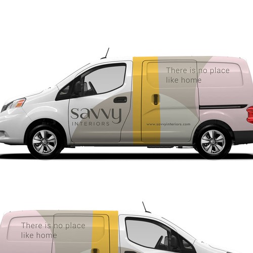 Design build furnish firm needs cool luxury sleek modern Van wrap Design by RicardoRS