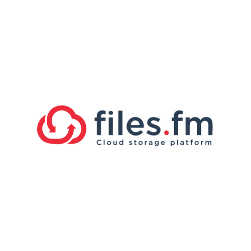 Files.fm logo and brand refresh for cloud storage platform Design by Saber Design