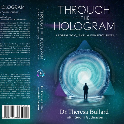 Futuristic Book Cover Design for Science & Spirituality Genre Diseño de Master Jo