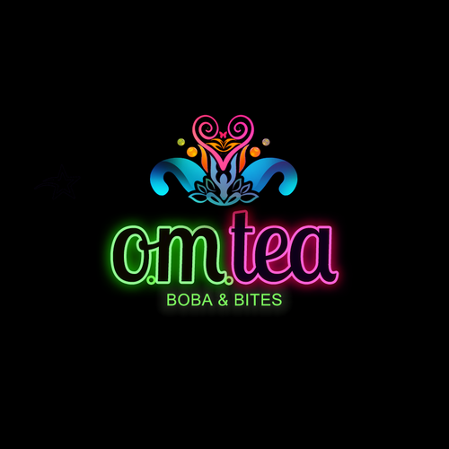 Design eye catching logo for bubble tea shop. Design by Maria Angelica Gomez