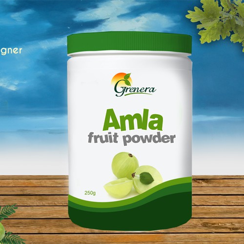 Amla Fruit Powder Label Design by Heart Favorite Designs