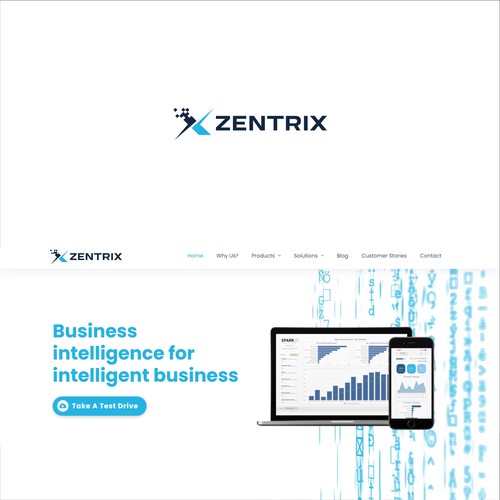 Logo for IT Company called Zentrix Design von Kreyto