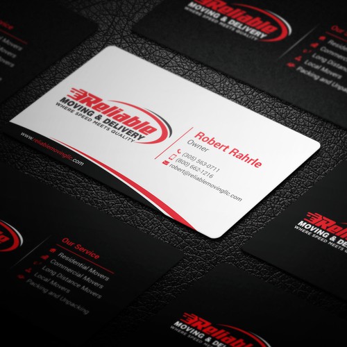 Business Card Design for Moving Company Diseño de GrapLink