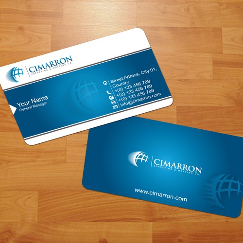 stationery for Cimarron Surveying & Mapping Co., Inc. Design by jopet-ns