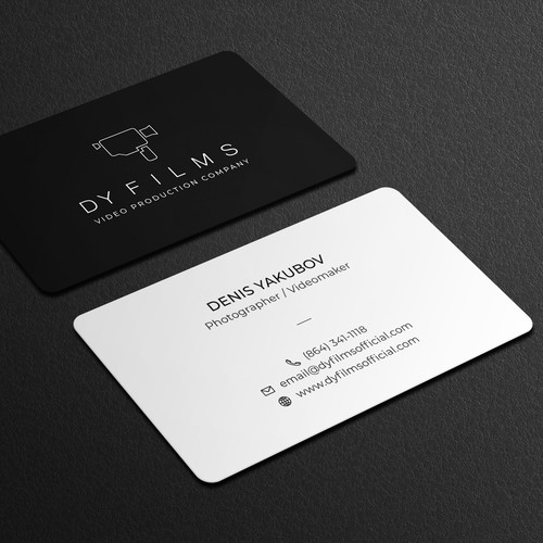 Business card for video production company Design by Galaxiya